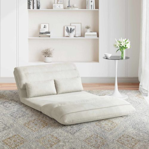  Padló szék Krém 110 x 82 x 55 cm Bársony