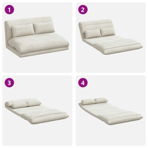  Padló szék Krém 110 x 82 x 55 cm Bársony