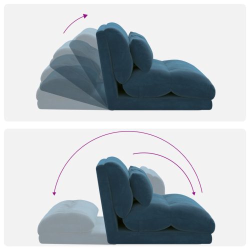  Padló szék Kék 110 x 82 x 55 cm Bársony