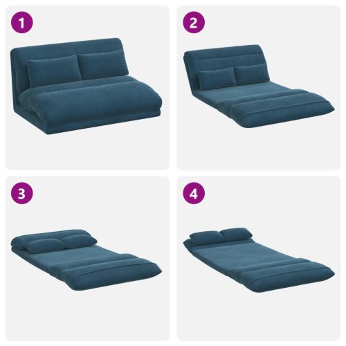  Padló szék Kék 110 x 82 x 55 cm Bársony