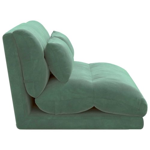  Padló szék Tengeri Zöld 110 x 82 x 55 cm Bársony