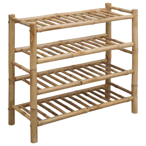  Cipőtartó polcokkal Természetes 68 x 28 x 63 cm Bambusz