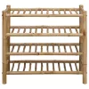  Cipőtartó polcokkal Természetes 68 x 28 x 63 cm Bambusz