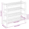  Cipőtartó polcokkal Természetes 68 x 28 x 63 cm Bambusz