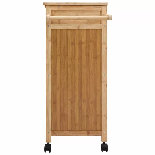 Konyhai Kocsi Kerekekkel Természetes 90,5 x 36 x 86,5 cm