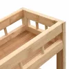 Konyhai Kocsi Kerekekkel Természetes 60 x 18 x 97 cm Bambusz