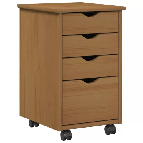  Görgős szekrény MOSS Mézes Barna 34 x 39 x 56 cm Tömör fenyő