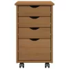  Görgős szekrény MOSS Mézes Barna 34 x 39 x 56 cm Tömör fenyő
