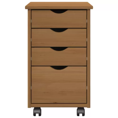  Görgős szekrény MOSS Mézes Barna 34 x 39 x 56 cm Tömör fenyő