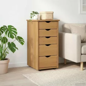  Cabinet Méz barna 34 x 39 x 61,5 cm Tömör fenyőfa