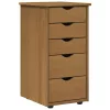  Cabinet Méz barna 34 x 39 x 61,5 cm Tömör fenyőfa