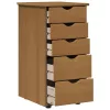  Cabinet Méz barna 34 x 39 x 61,5 cm Tömör fenyőfa