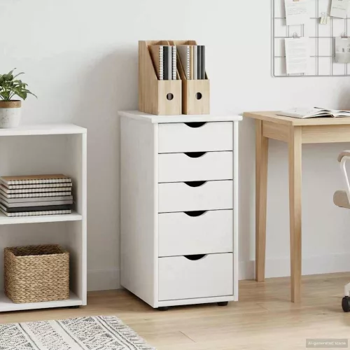  Cabinet Fehér 34 x 39 x 61,5 cm Tömör fenyőfa