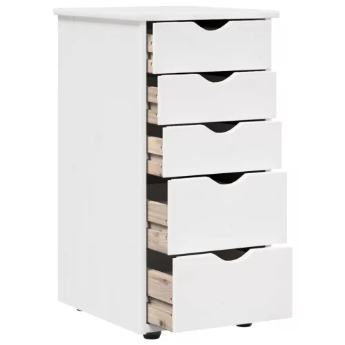  Cabinet Fehér 34 x 39 x 61,5 cm Tömör fenyőfa