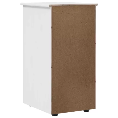  Cabinet Fehér 34 x 39 x 61,5 cm Tömör fenyőfa