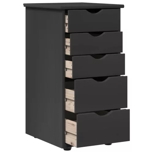  Cabinet Szürke 34 x 39 x 61,5 cm Tömör fenyőfa