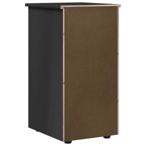  Cabinet Fekete 34 x 39 x 61,5 cm Tömör fenyőfa