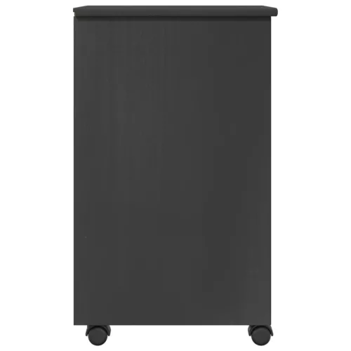  Görgős szekrény kerékkel Szürke 34 x 39 x 65,5 cm Tömör fenyő