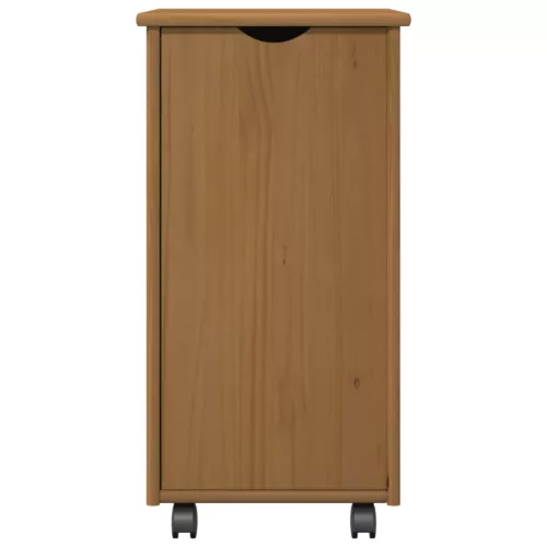  Görgős szekrény Méz barna 34 x 39 x 65,5 cm Tömör fenyőfa