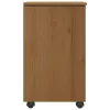  Görgős szekrény Méz barna 34 x 39 x 65,5 cm Tömör fenyőfa