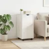  Görgős szekrény kerékkel Fehér 34 x 39 x 65,5 cm Tömör fenyőfa