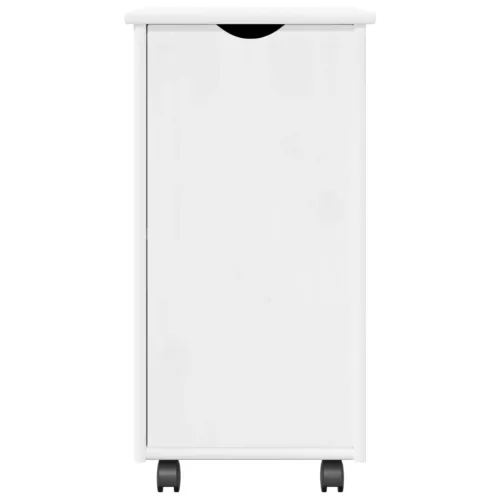  Görgős szekrény kerékkel Fehér 34 x 39 x 65,5 cm Tömör fenyőfa