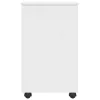  Görgős szekrény kerékkel Fehér 34 x 39 x 65,5 cm Tömör fenyőfa