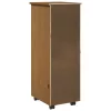  Görgős szekrény Méz barna 34 x 39 x 93,5 cm Tömör fenyőfa