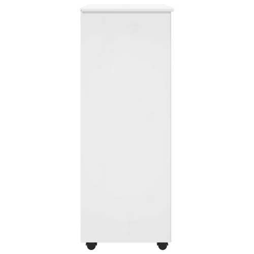  Görgős szekrény kerékkel Fehér 53 x 39 x 103 cm Tömör fenyőfa