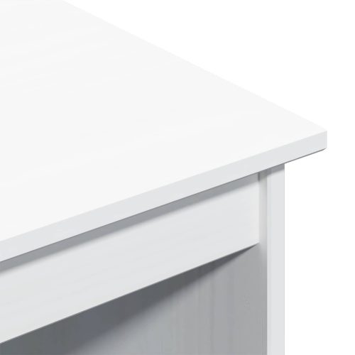 Asztal Fehér 112 x 50 x 75 cm Tömör fenyőfa