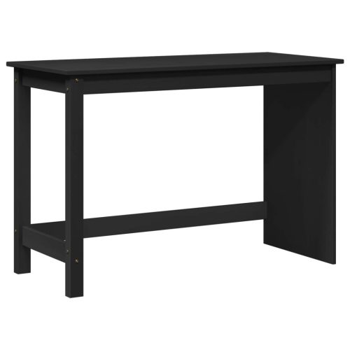  Asztal Fekete 112 x 50 x 75 cm Tömör fenyőfa