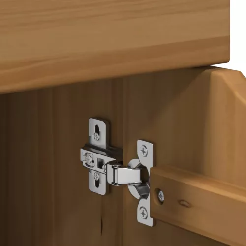  Görgős szekrény Méz barna 63,5 x 39 x 65,5 cm Tömör fenyőfa