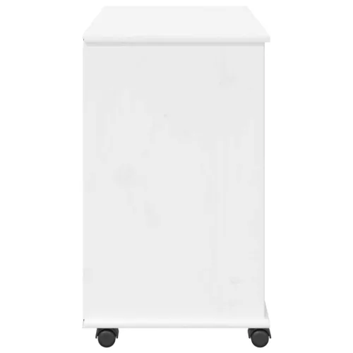  Görgős szekrény Fehér 63,5 x 39 x 65,5 cm Tömör fenyőfa