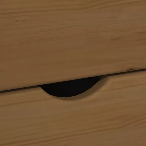  Görgős szekrény Méz barna 63,5 x 39 x 65,5 cm Tömör fenyőfa