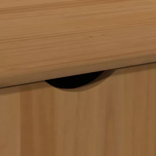  Görgős szekrény Méz barna 100 x 39 x 65,5 cm Tömör fenyőfa