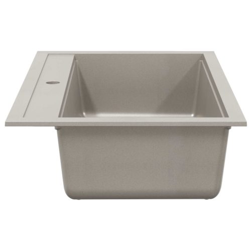  Mosogató Szürke 795 x 505 mm 80% kvarc és 20% gyanta