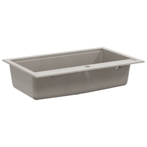  Mosogató Szürke 795 x 505 mm 80% kvarc és 20% gyanta