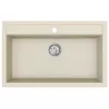  Mosogató Bézs 795 x 505 mm 80% kvarc és 20% gyanta