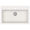 Mosogató Fehér 795 x 505 mm 80% kvarc és 20% gyanta