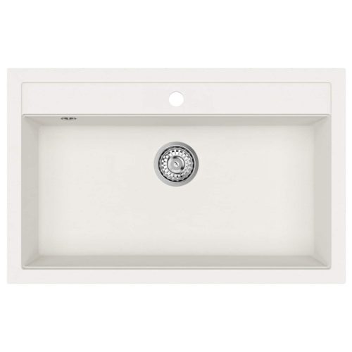  Mosogató Fehér 795 x 505 mm 80% kvarc és 20% gyanta