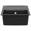  Mosogató Fekete 780 x 500 mm 80% Kvarc és 20% Gyanta