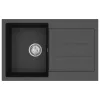  Mosogató Fekete 780 x 500 mm 80% Kvarc és 20% Gyanta