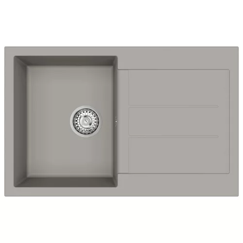  Mosogató Szürke 780 x 500 mm 80% Kvarc és 20% Gyanta