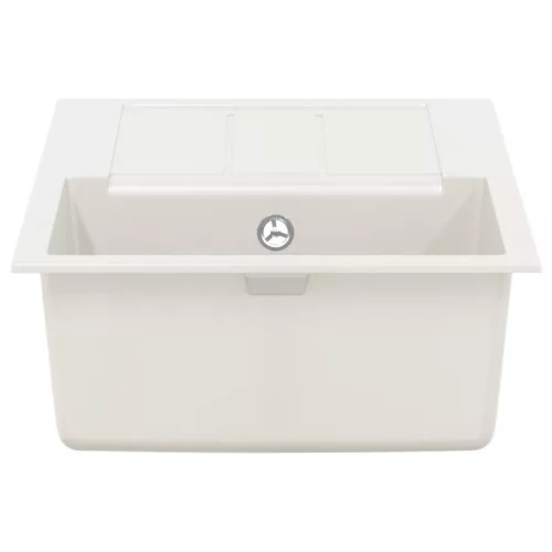  Mosogató Fehér 780 x 500 mm 80% Kvarc és 20% Gyanta