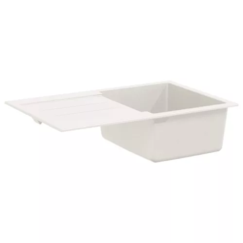  Mosogató Fehér 780 x 500 mm 80% Kvarc és 20% Gyanta