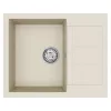  Mosogató Bézs 620 x 500 mm 80% Kvarc és 20% Gyanta