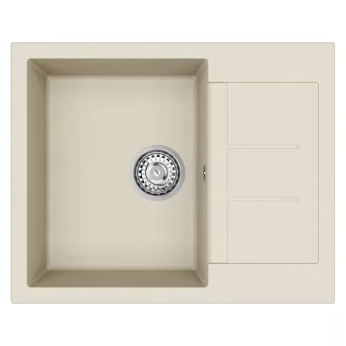  Mosogató Bézs 620 x 500 mm 80% Kvarc és 20% Gyanta