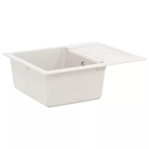  Mosogató Fehér 620 x 500 mm 80% Kvarc és 20% Gyanta