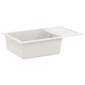  Mosogató Fehér 780 x 500 mm 80% Kvarc és 20% Gyanta