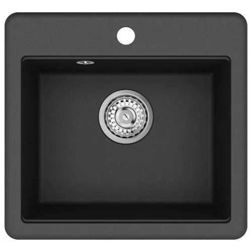  Mosogató Fekete 470 x 440 mm Gránit